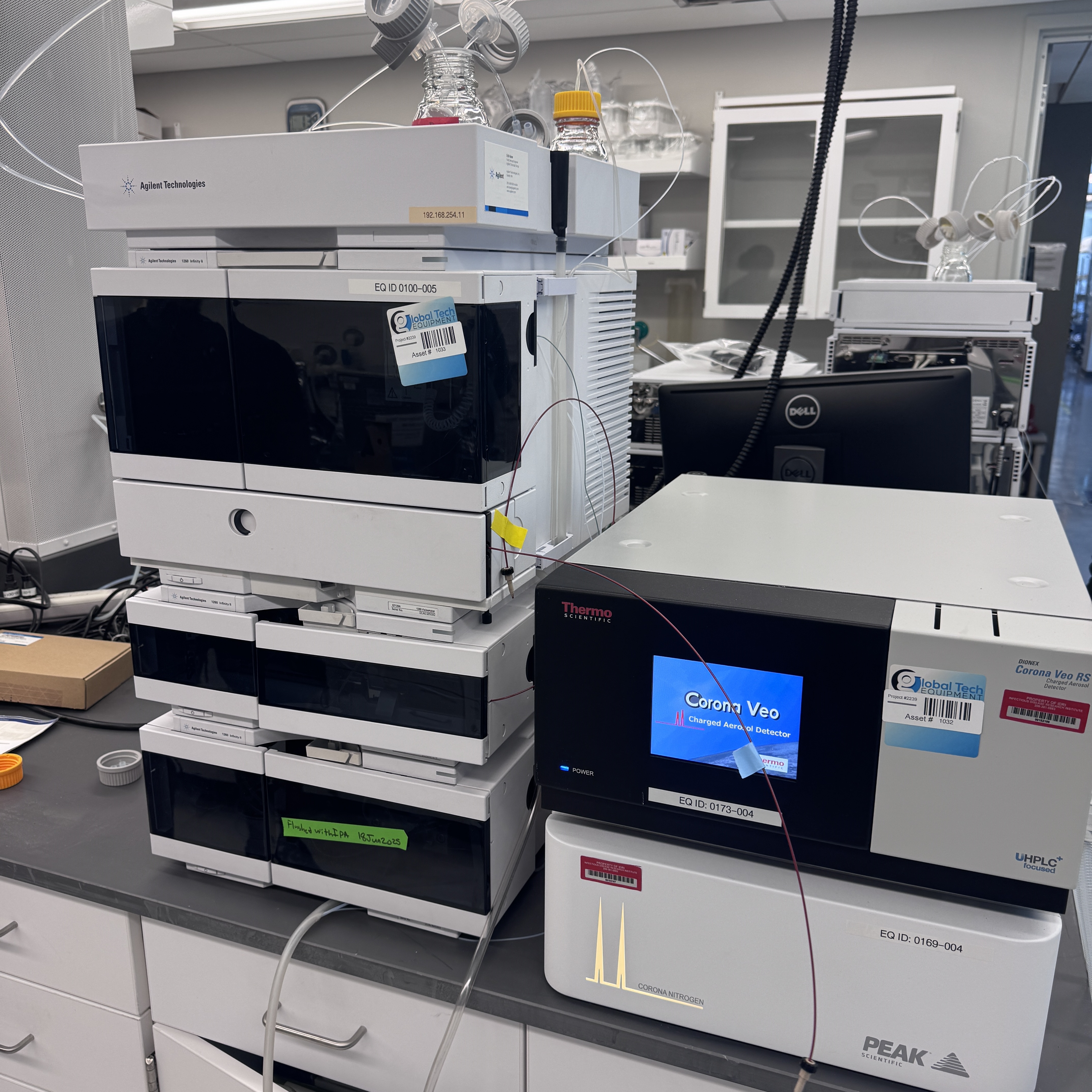 安捷倫1260HPLC高效液相色譜儀配2022年款Thermo Corona Veo RS CAD檢測器